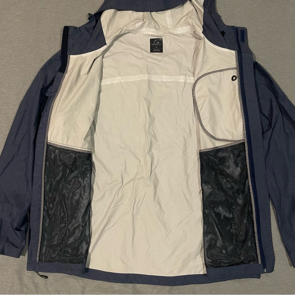 Paradox Men’s Blue Waterproof Outdoor Jacket XL Full Zip - Picture 4 of 9